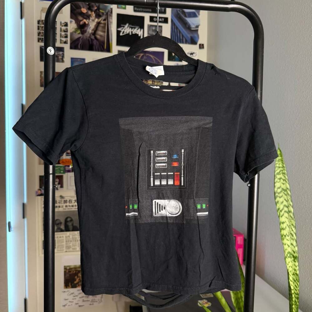 Star Wars Darth Vader Baby Tee Self-Cut Back Size S